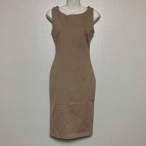 Bodycon beige dress